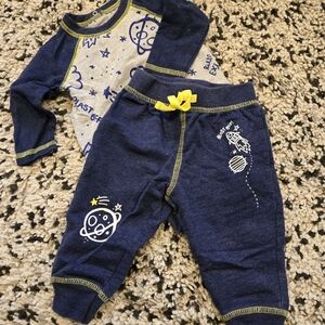 Cat & Jack Navy Space-Themed Joggers
